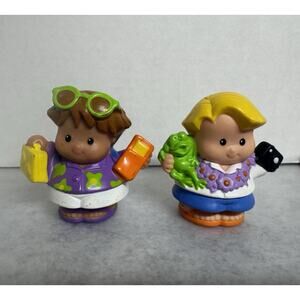 Fisher Price Little People Tourists Roberto & Eddie Boy Camera Phone Sunglasses